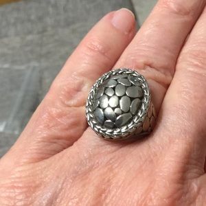 925 Sterling Pebble Ring